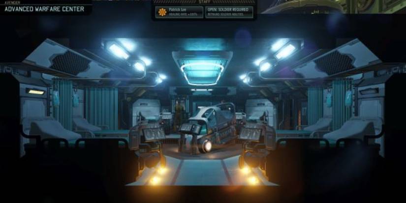 In-game image of the Advanced Warfare Center from XCOM 2.