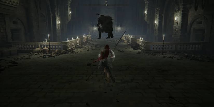 Approaching A Giant In A Dungeon 