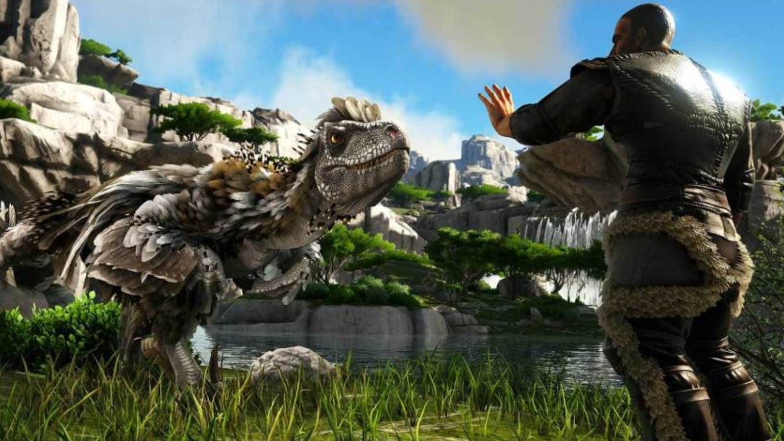 Ark Taming a Dinosaur