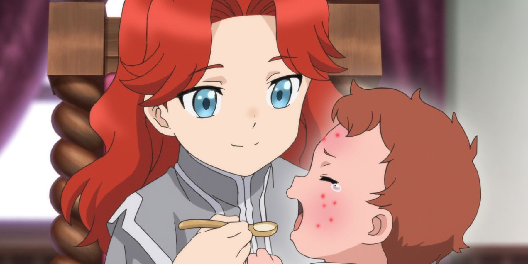 Ascendance of a Bookworm Delia feeding a sick Dirk