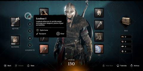 Assassin's Creed Valhalla Armory Loadout