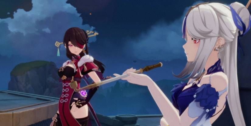 Beidou and Ningguang in Genshin impact