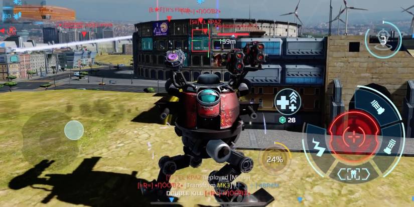 Best light weapons in War Robots - Gust - Player takes cover while using shotgun against enemies