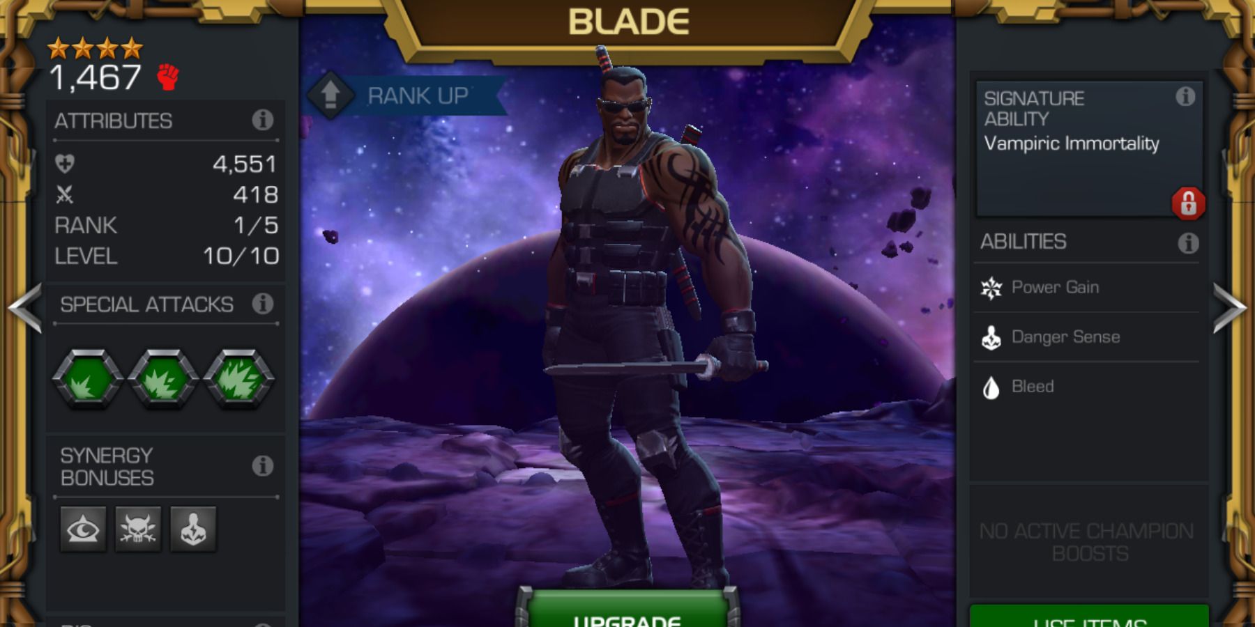 Blade in Marvel Contest of Champions.