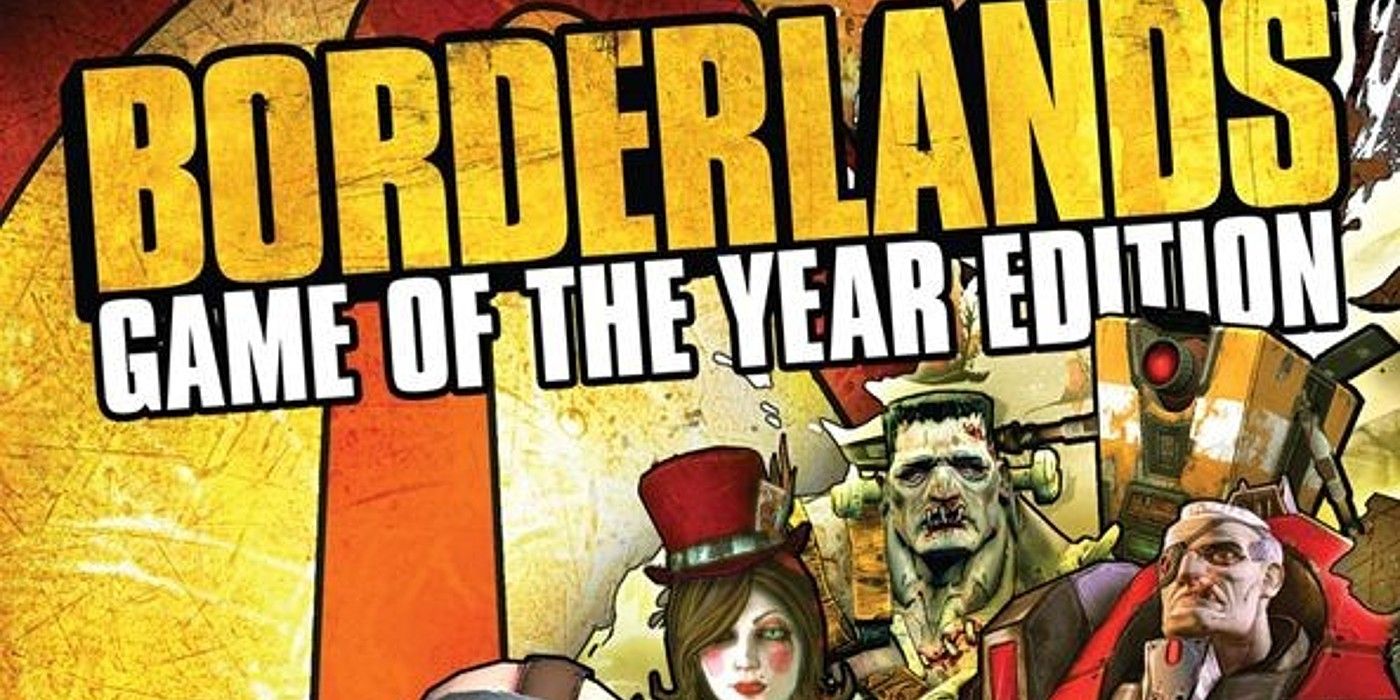 Borderlands 1 Game of the Year title card 