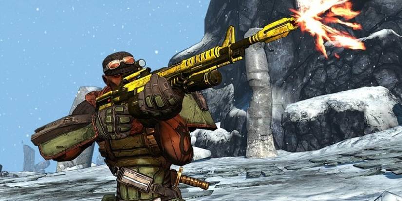 Borderlands 1 Roland firing off in middle distance 
