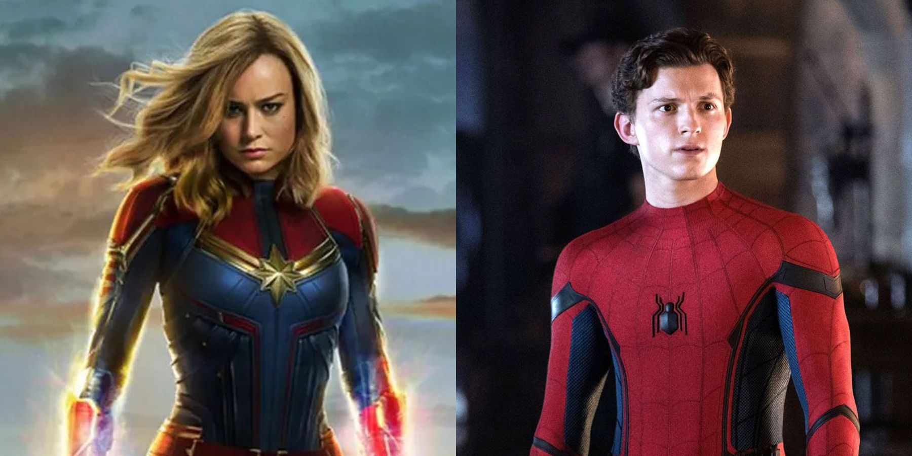 Brie Larson Captain Marvel Tom Holland Spider-Man Avengers Theme Park