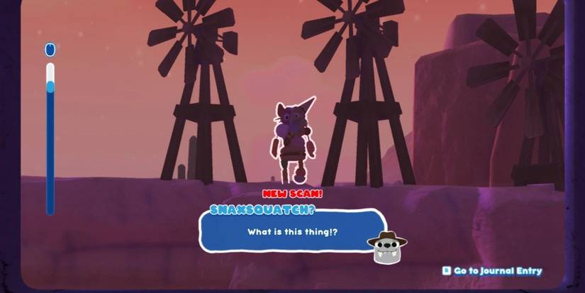 Scanning a Snaxsquatch in Bugsnax