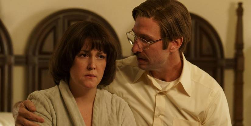 Production still of Betty and Allen Gore in Candy