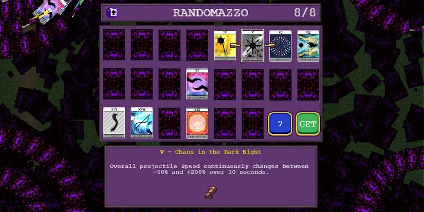 Chaos in the Dark Night Arcana in Vampire Survivors