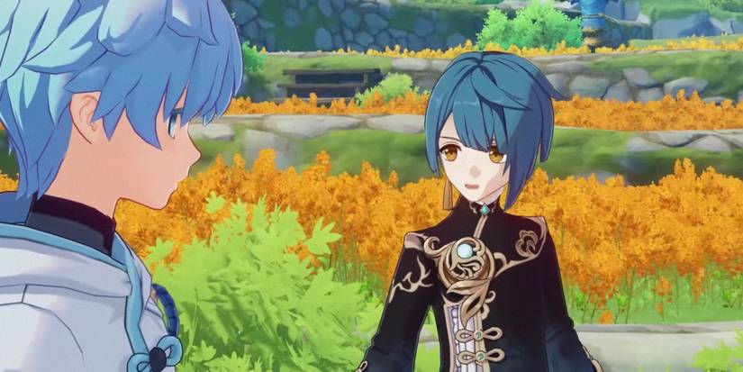 Chongyun and xingqiu in Genshin impact