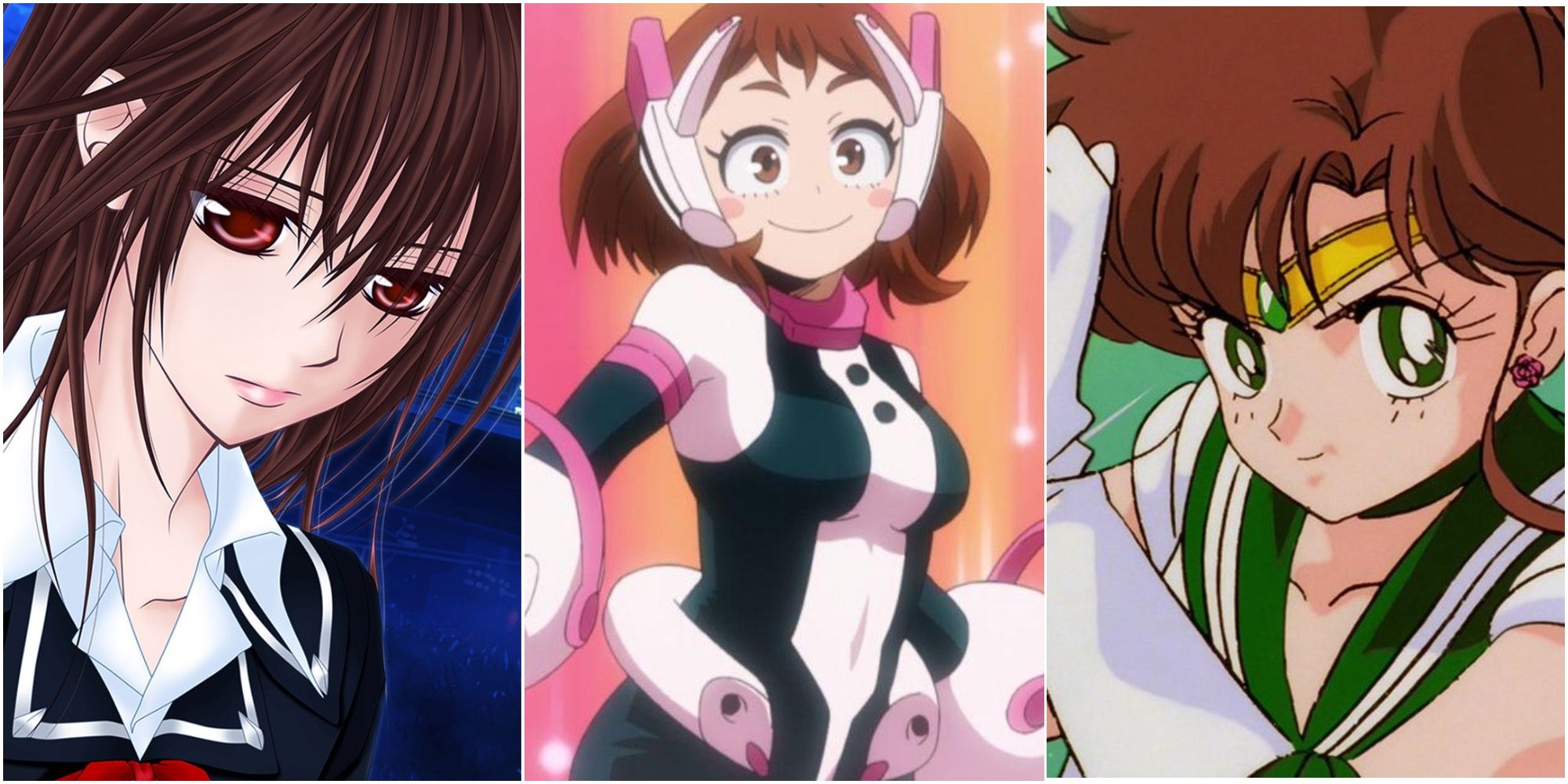 Top anime characters with brown hair and brown eyes -