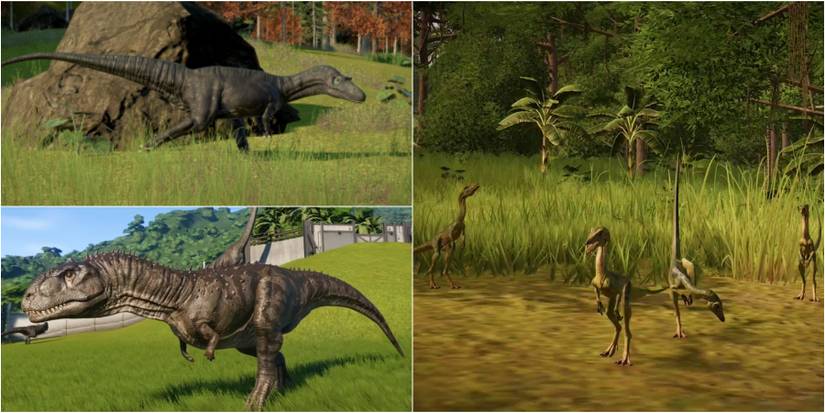 Compsognathus Majungasaurus Qianzhousaurus Jurassic World Evolution 2