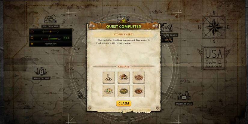 Completing a quest in Cooking Simulator Shelter