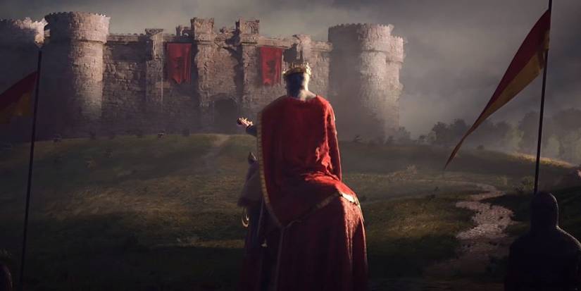 Crusader Kings 3 a king and a castle