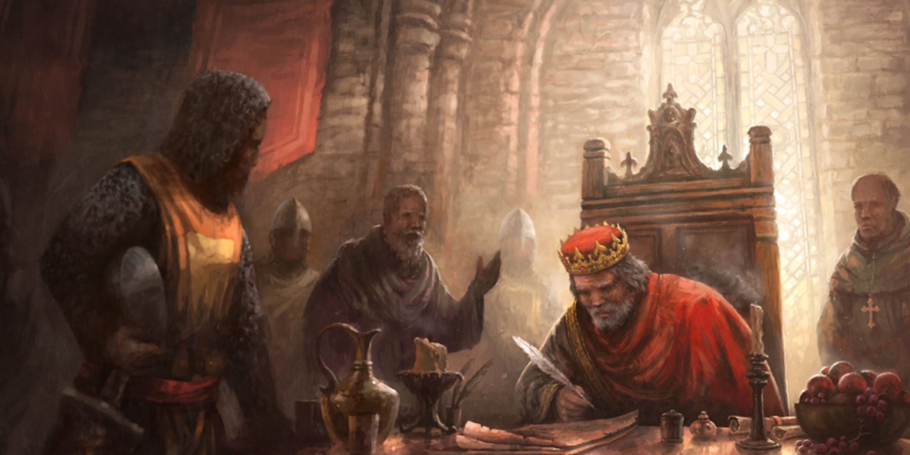 Crusader Kings 3 a king and his court