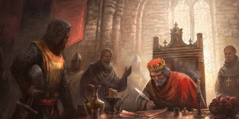 Crusader Kings 3 a king and his court