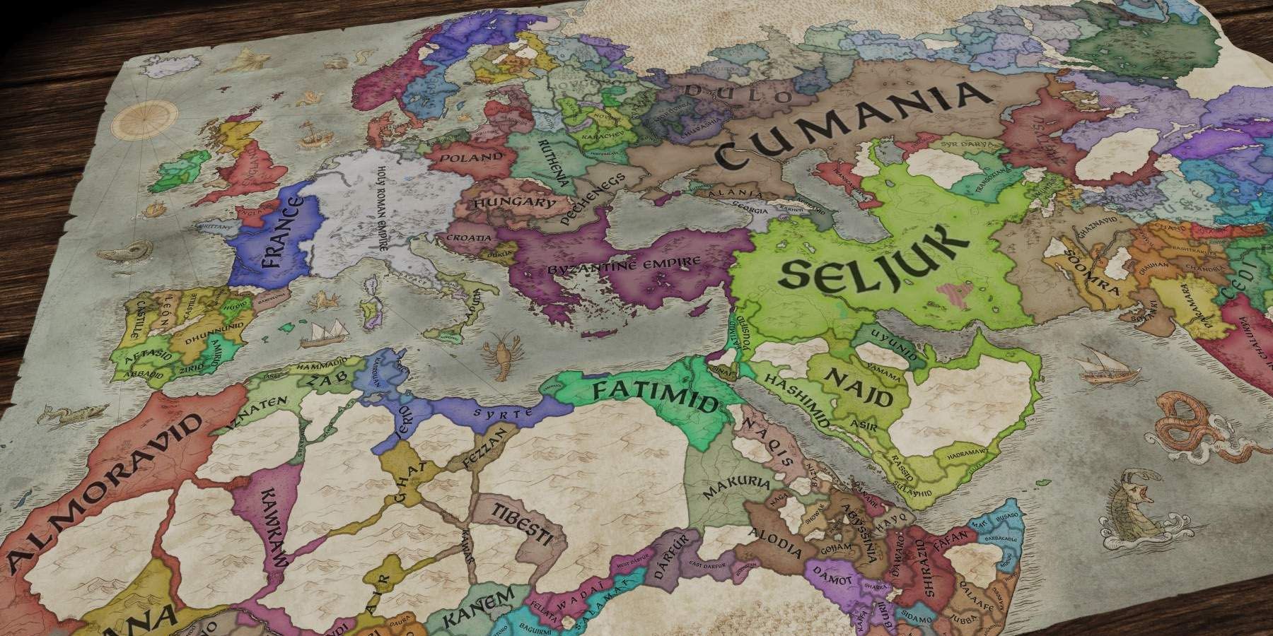 Crusader Kings 3 a map