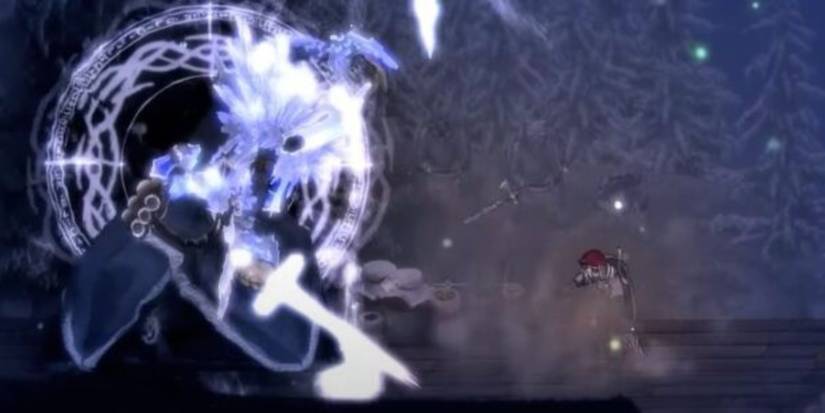 fighting with the Crystal Axe