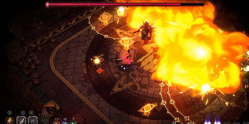 Curse of the Dead Gods - Fighting boss