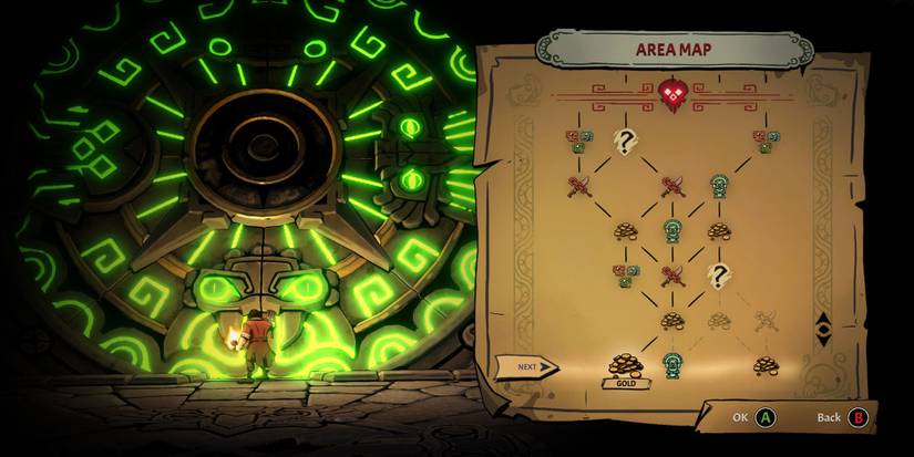 Curse of the Dead Gods - The area's map