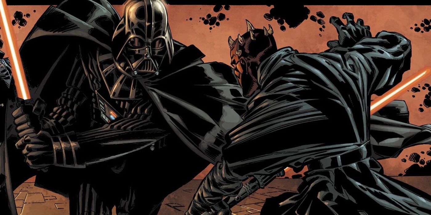 Star Wars Darth-Vader and Maul fight