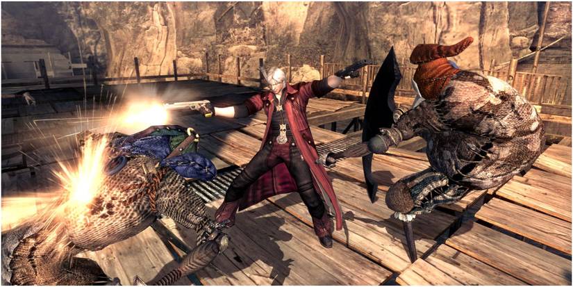 Devil May Cry 4 Special Edition Dante dual wielding the pistols