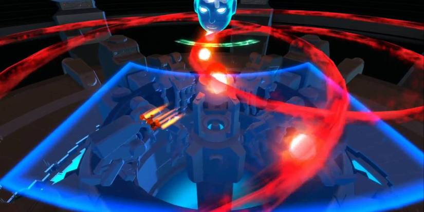 Dodging The Star's attacks in Furi