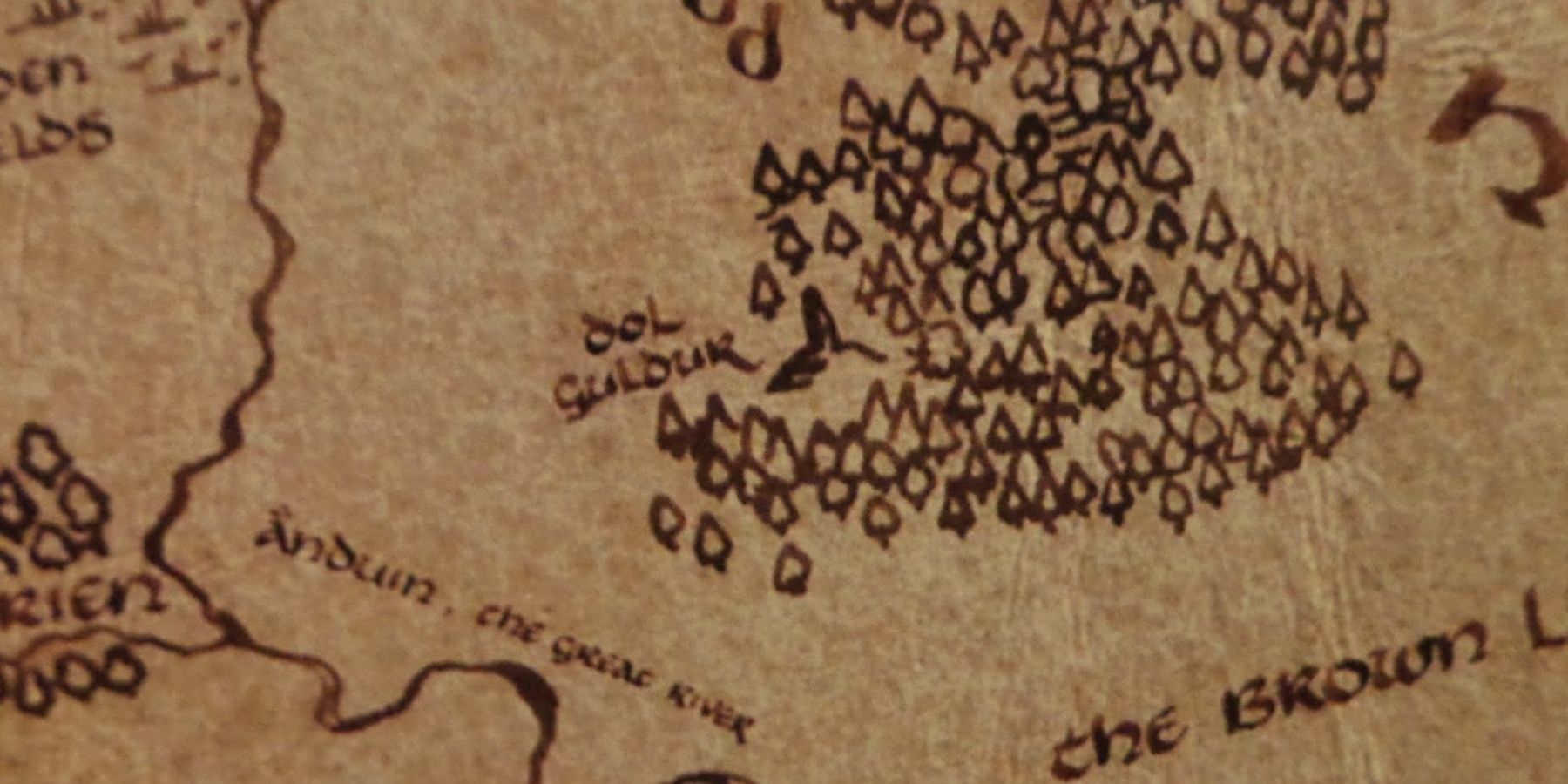 Dol Guldur on the map