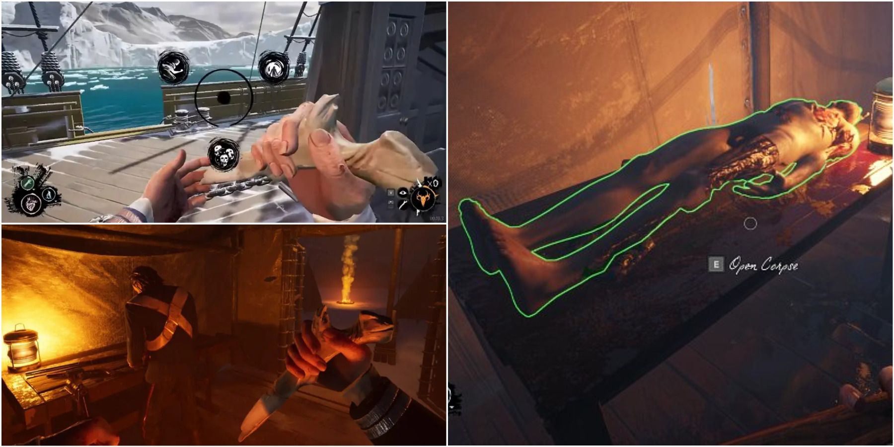 Various actions a Thrall can perform in Dread Hunger 