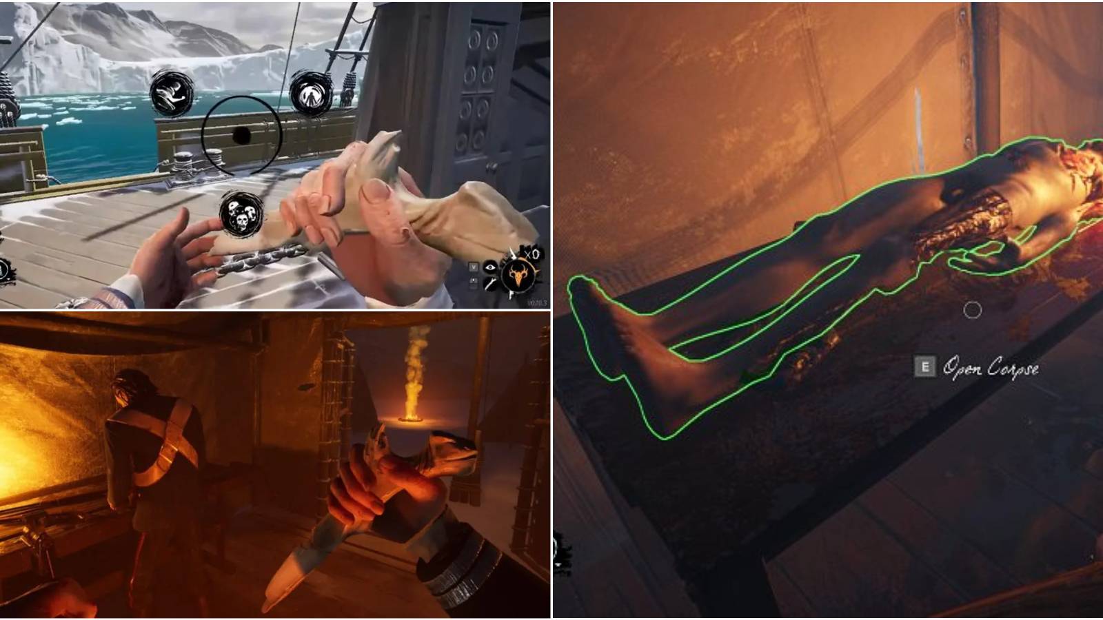 Various actions a Thrall can perform in Dread Hunger 