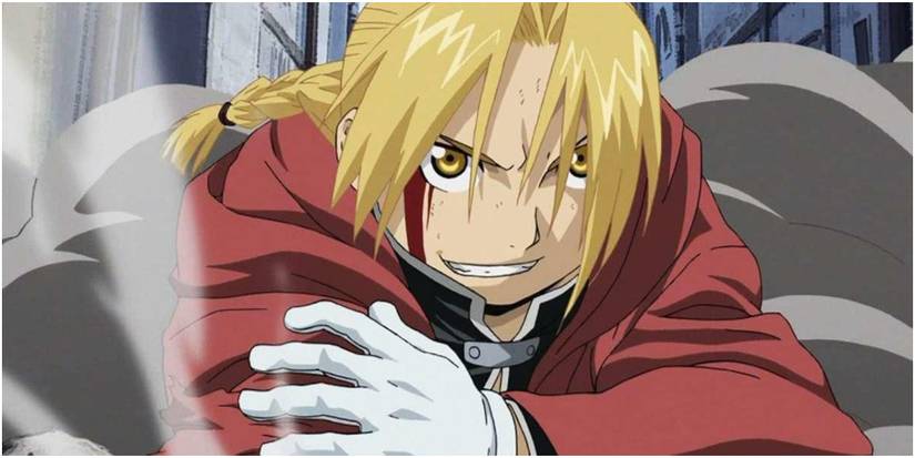 Edward Elric Fighting Scar & Smiling In Full Metal Alchemist Brotherhood