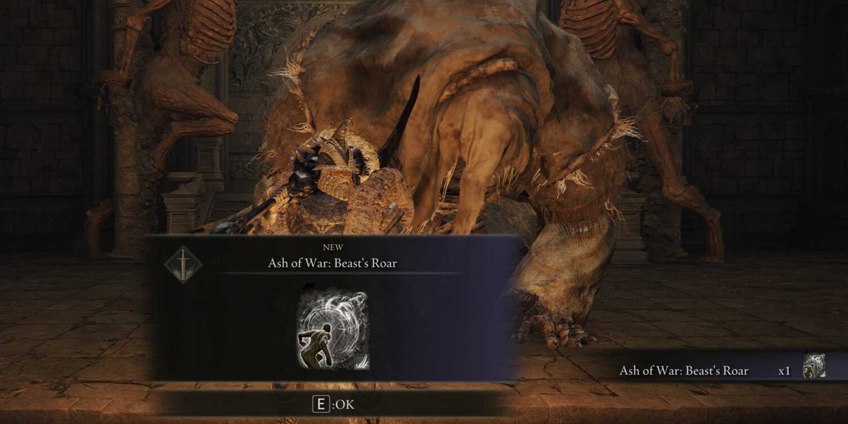 Elden Ring - Obtaining Beast's Roar In Exchange For Deathroot At Gurranq