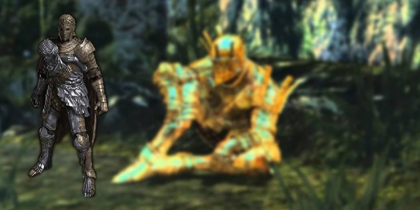 Elden Ring - PNG of D, Hunter Of Dead Overlaid On Image Of Lautrec From DS1