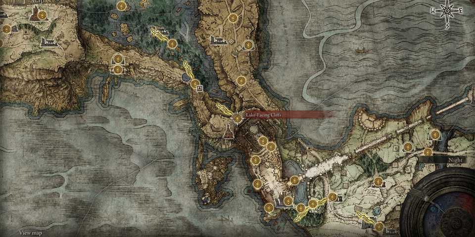 Elden Ring Lake Facing Cliffs