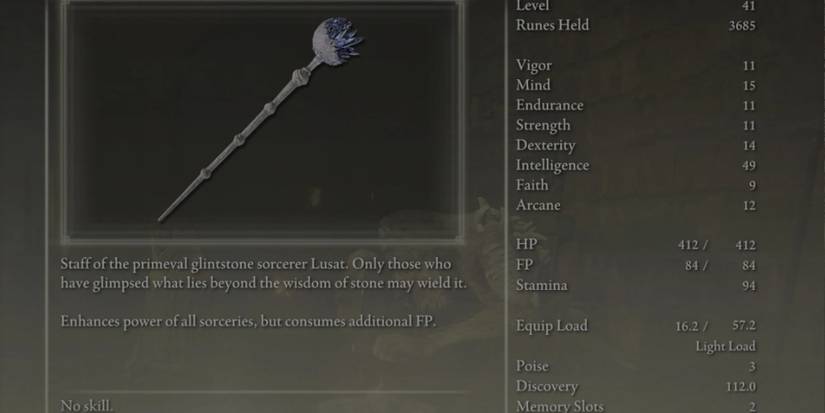 Elden Ring Lusat's Staff