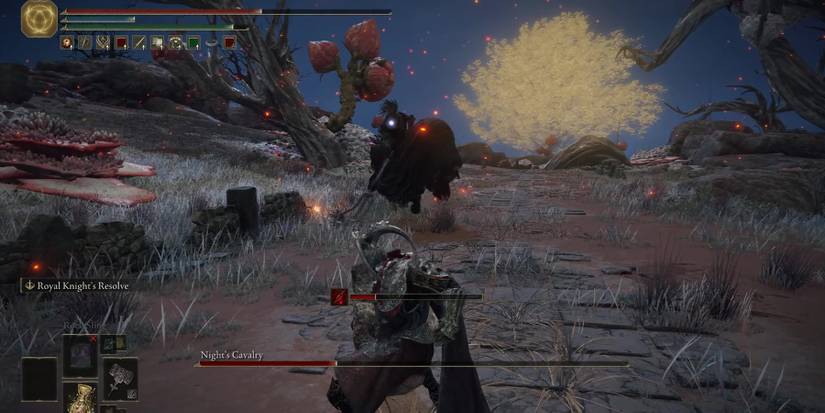 Elden Ring Night's Cavalry Caelid Fight