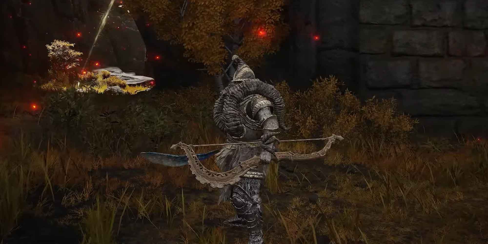 The axe-shaped Erdtree Bow in Elden Ring