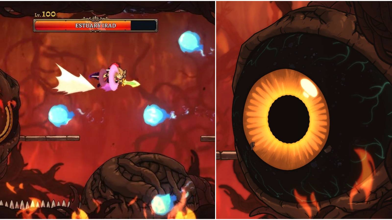 Estuary Irad Boss fight in Rogue Legacy 2