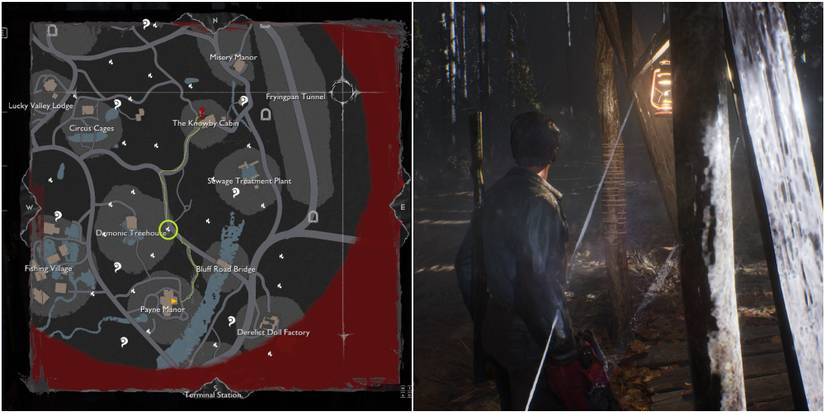 Evil Dead The Game First Mission Path To The Knowby Cabin And Light Along The Way