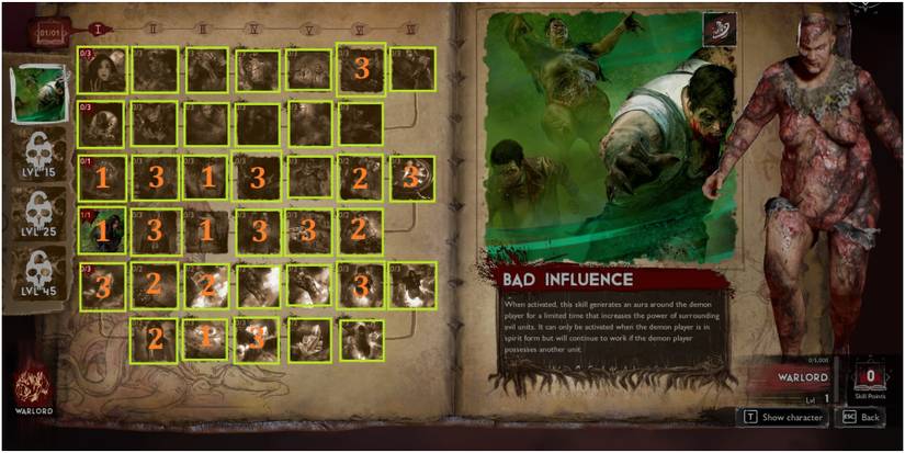 Evil Dead The Game Ideal Warlord Skill Tree