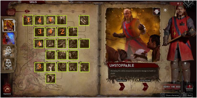 Evil Dead The Game Ideal Warrior Skill Tree