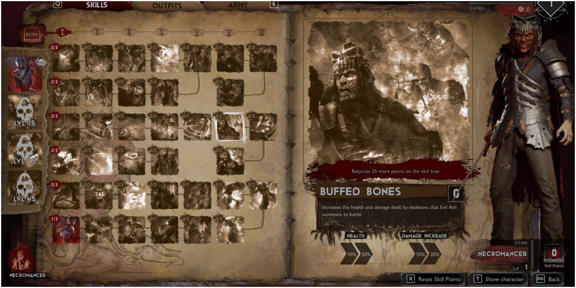 Evil Dead The Game Necromancer Skill Buffed Bones Description