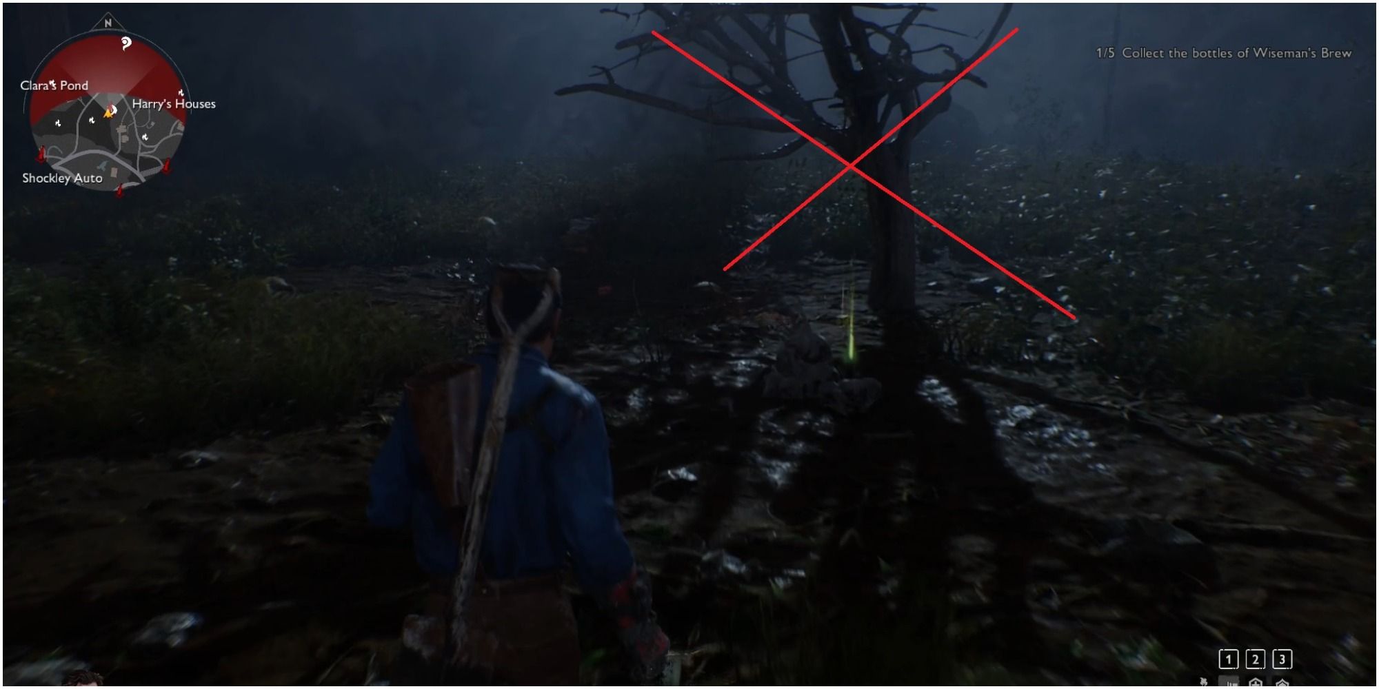 Evil Dead The Game Second Mission Tree That Attacks If Ash Gets Too Close