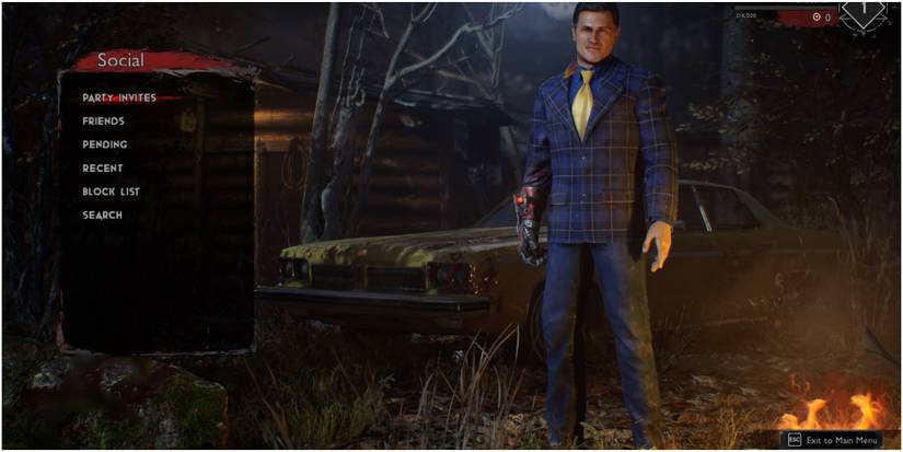 Evil Dead The Game The Social Menu Screen