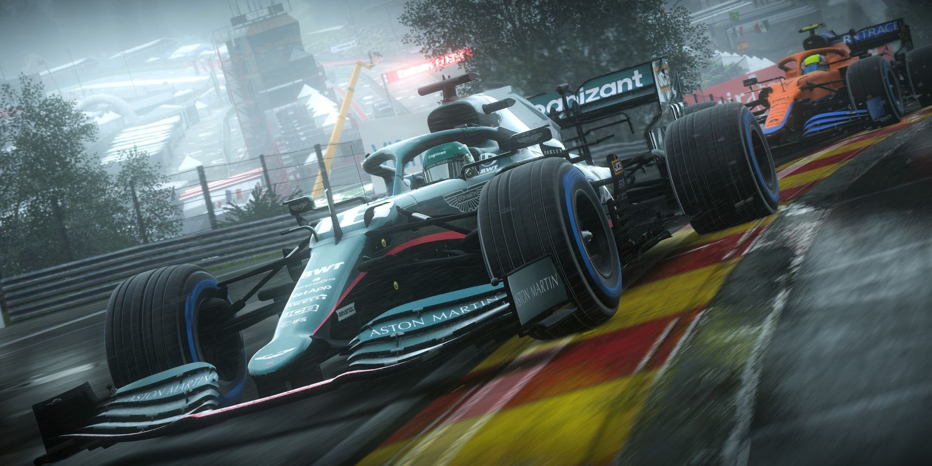 A rainy setting in F1 2021