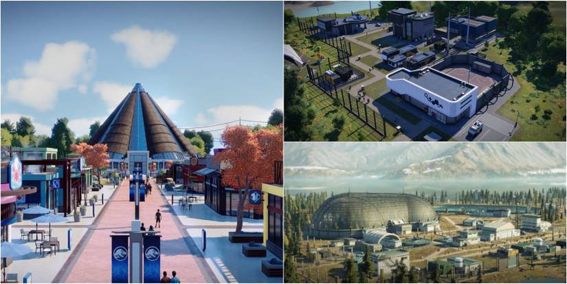 Various Facilities in Jurassic World Evolution 2.