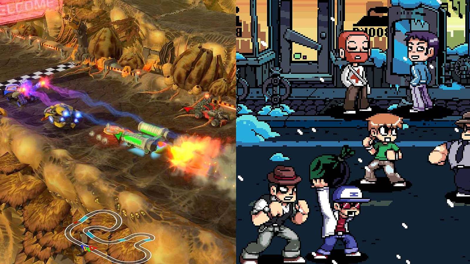 BlazeRush and Scott Pilgrim VS The World: The Game for the PS3