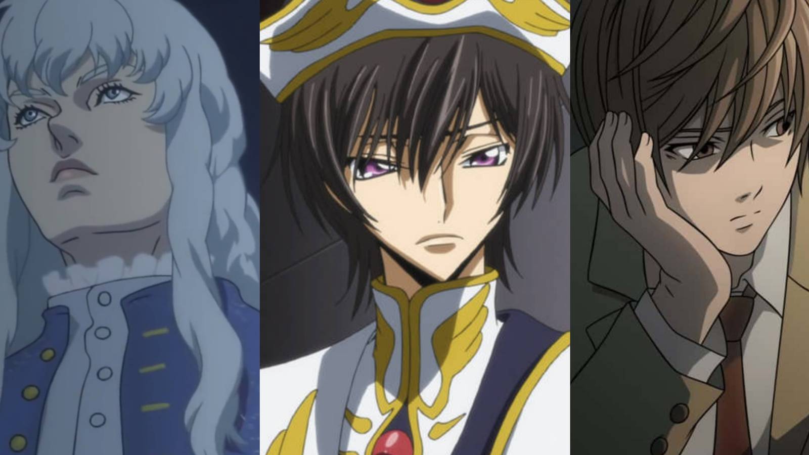 Featured Manipulative Anime Characters Light Lelouch Griffith