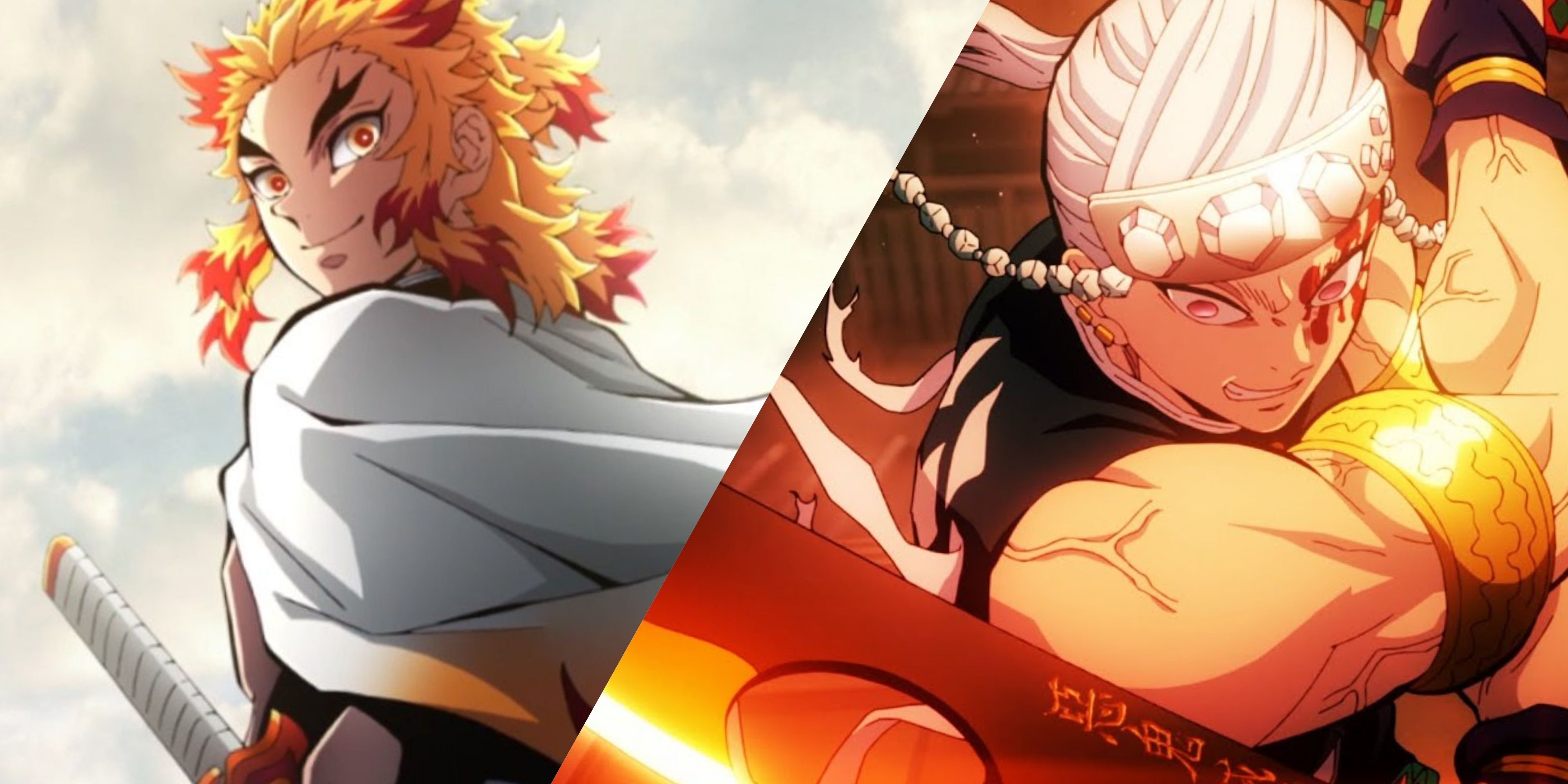 Uzui and Tanjiro Use All Their Strength in New Demon Slayer